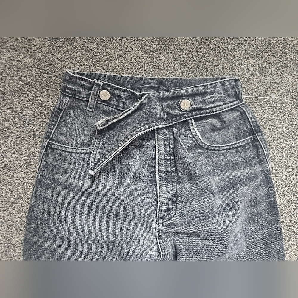 VTG Roper Riding wester Jeans Women Size 3/4 Gray Extra High Rise Straight Leg - Picture 8 of 16